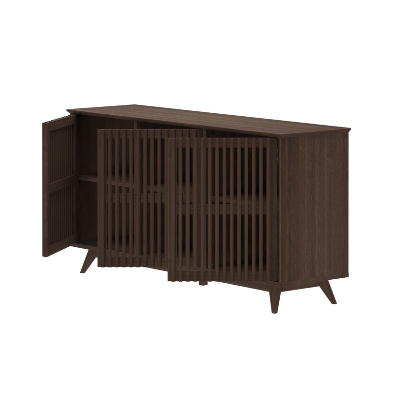 Mid-Century Modern 3-Door Sideboard - 59" Sideboard Plank+Beam 