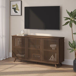 Mid-Century Modern 3-Door Sideboard - 59" Sideboard Plank+Beam 