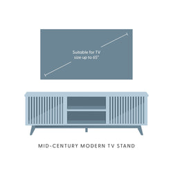 Mid-Century Modern TV Stand TV Stand Plank+Beam 