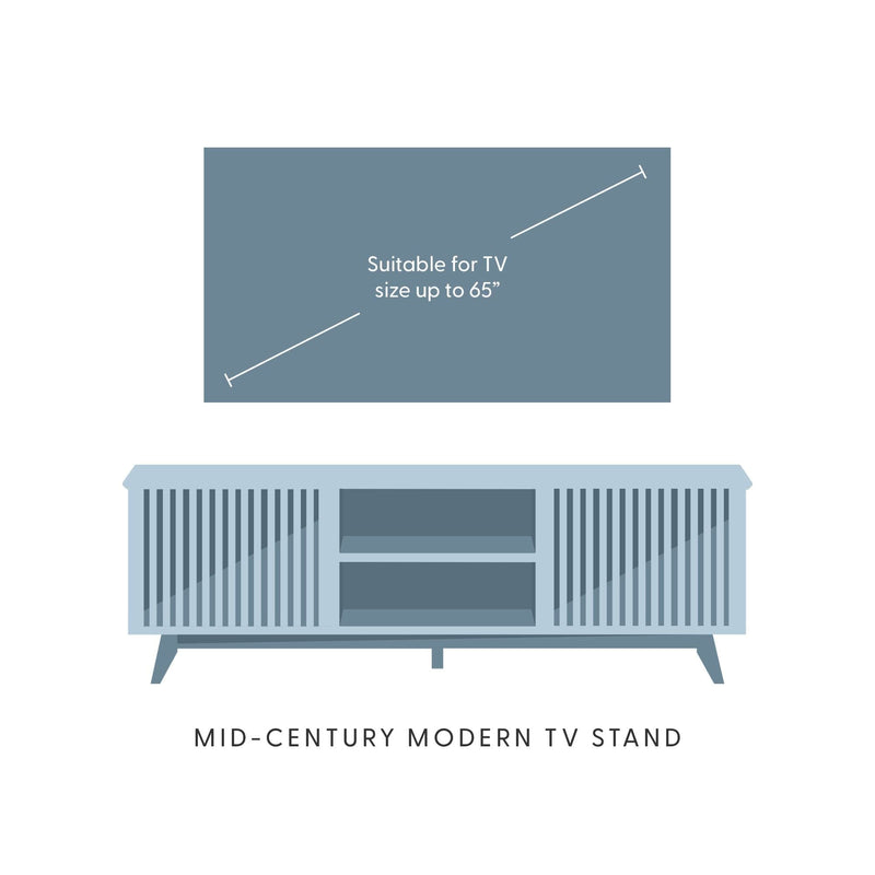 Mid-Century Modern TV Stand TV Stand Plank+Beam 