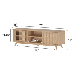 Mid-Century Modern TV Stand TV Stand Plank+Beam 