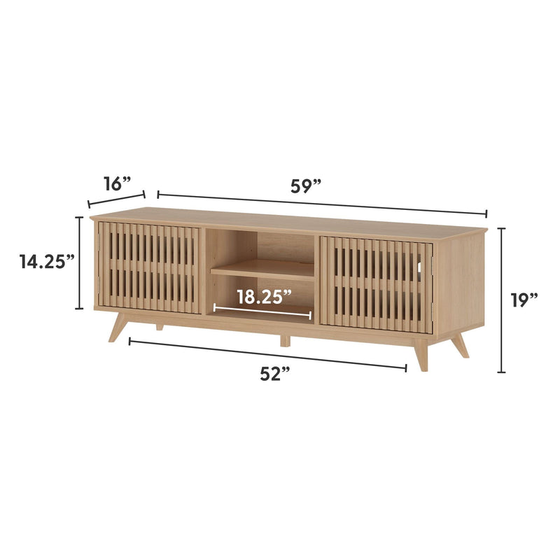Mid-Century Modern TV Stand TV Stand Plank+Beam 