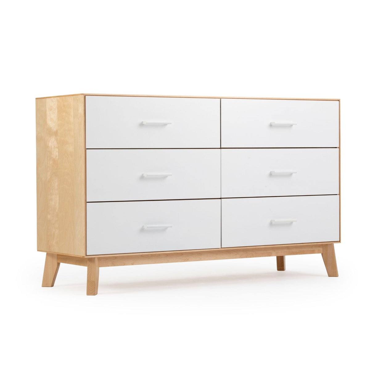 Modern 6-Drawer Dresser Chest of Drawers, Wide Contemporary Dresser for ...
