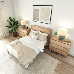 Blonde Full-Size Bed Single Beds Plank+Beam 