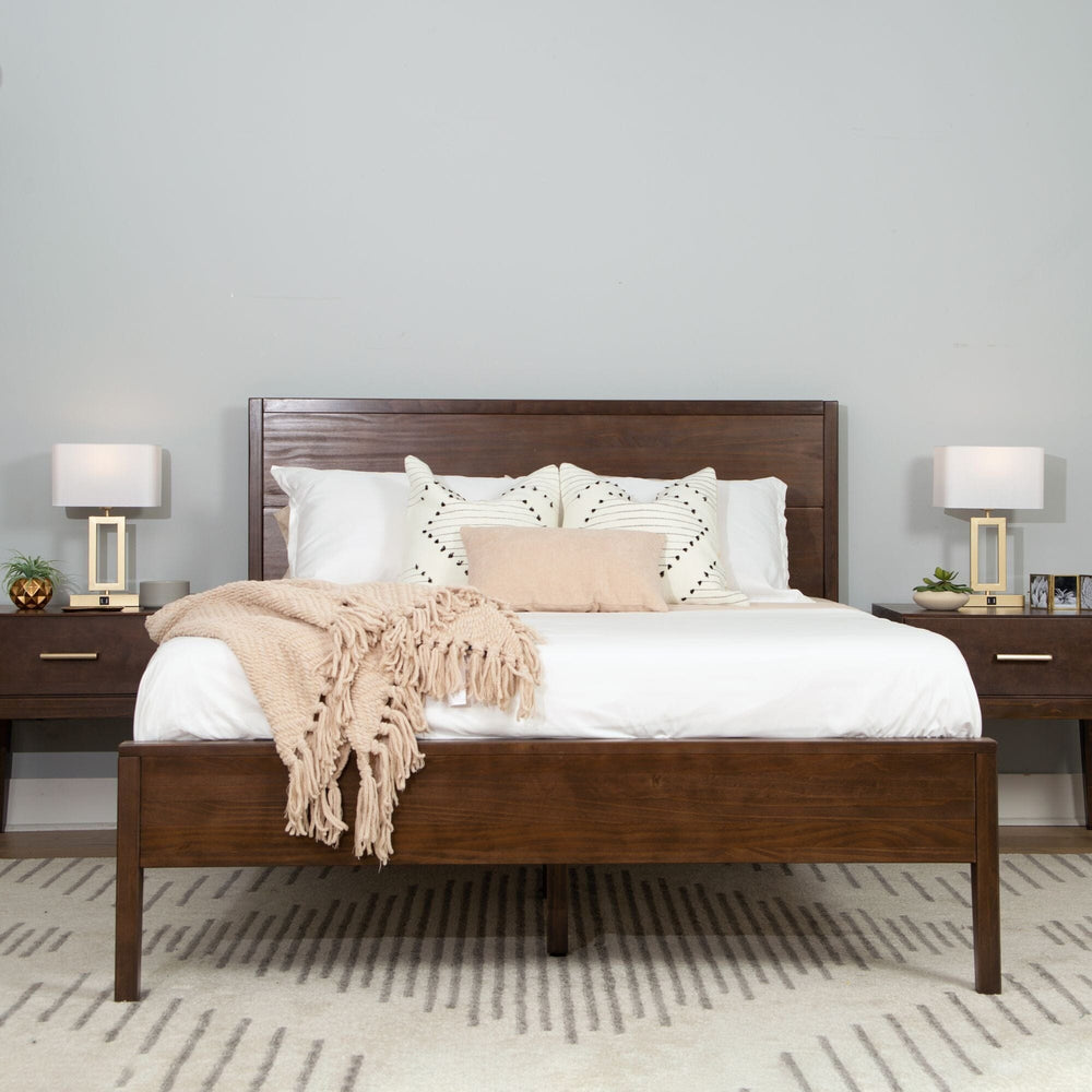 Walnut Bed - Queen Single Beds Plank+Beam 