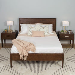 Walnut Bed - Queen Single Beds Plank+Beam 