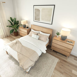 Blonde Bed - Queen Single Beds Plank+Beam 