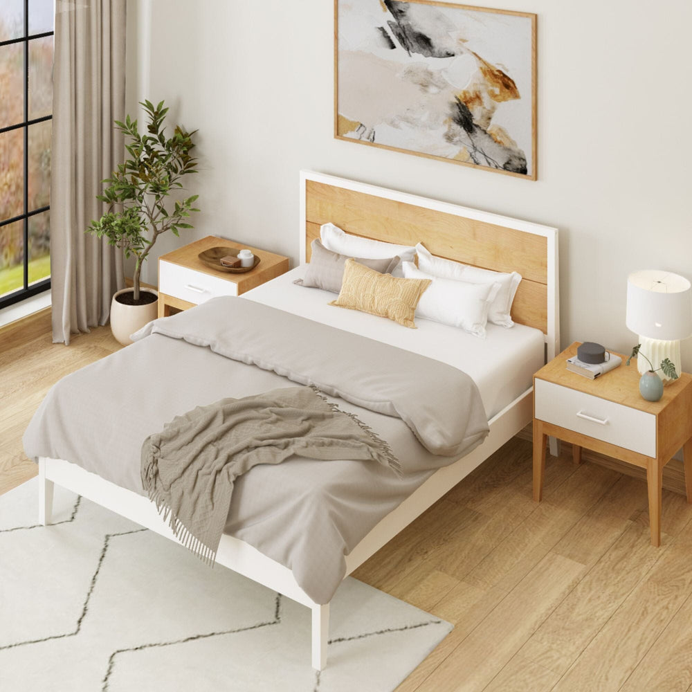 Duo Queen Bedroom Set with 2 Nightstands Bedroom Bundle Plank+Beam 