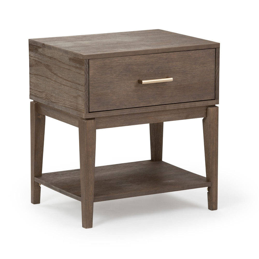 Contempo Nightstand with 1 Drawer Nightstand Plank+Beam Clay 