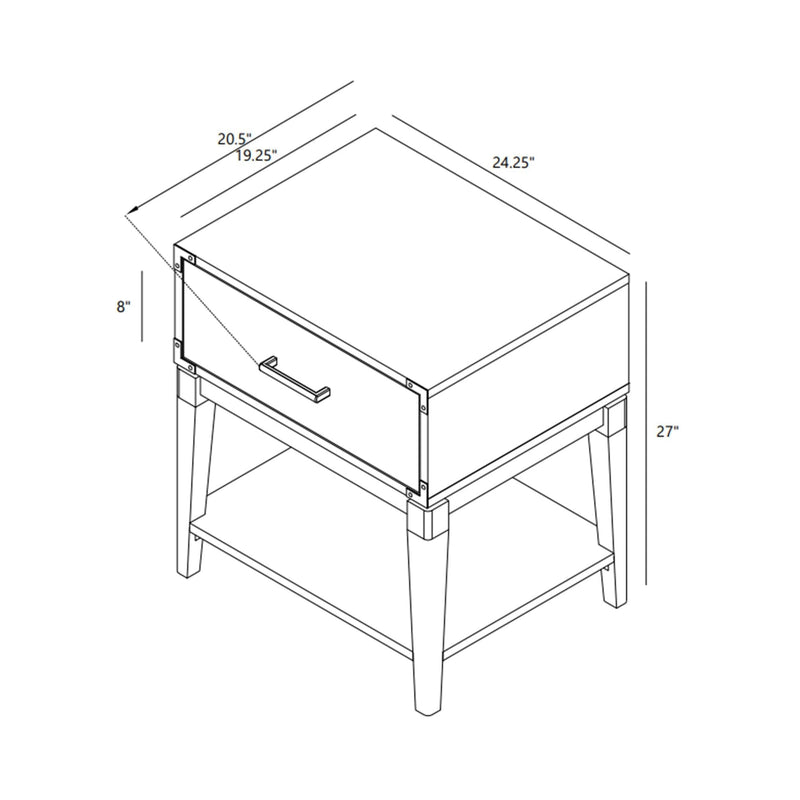 Contempo Nightstand Nightstand Plank+Beam 