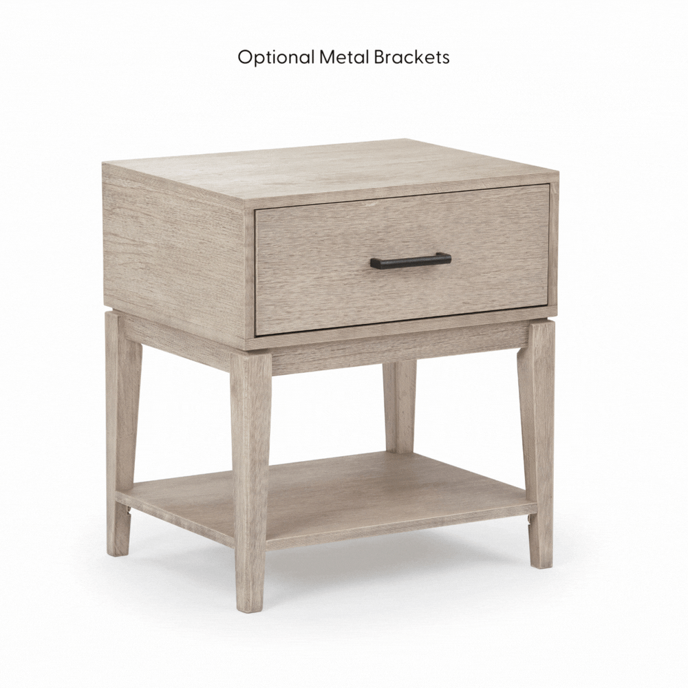 Contemporary Nightstand with Drawer Plank+Beam