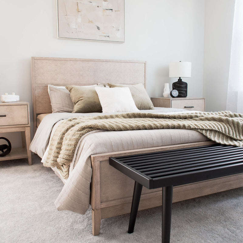 Contempo Bed - Queen Single Beds Plank+Beam Seashell Wirebrush 