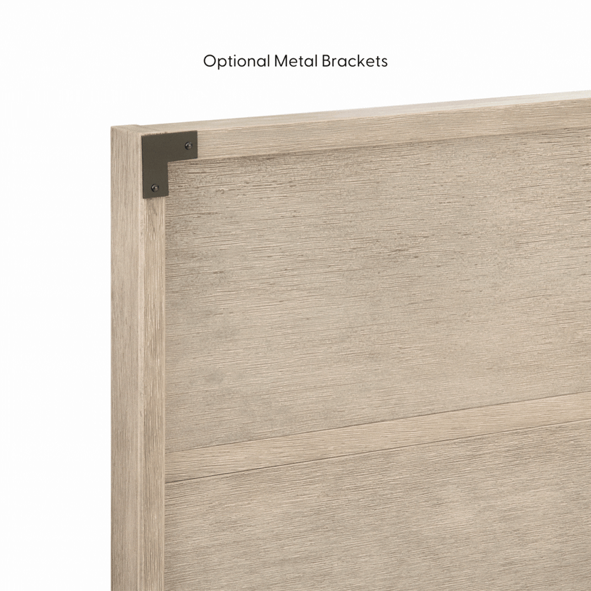 Modern King Bed Frame with Headboard Plank+Beam