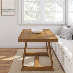 Classic Solid Wood Kitchen Table - 48 Inches Dining Table Plank+Beam 