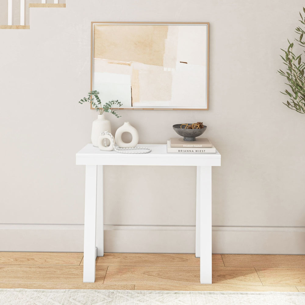 Console Table, 36 Inch Solid Wood Narrow Entryway Table for Hallway ...