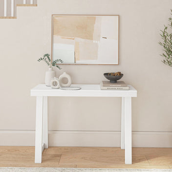 Console Table, 46.25 Inch Solid Wood Narrow Entryway Table for Hallway ...