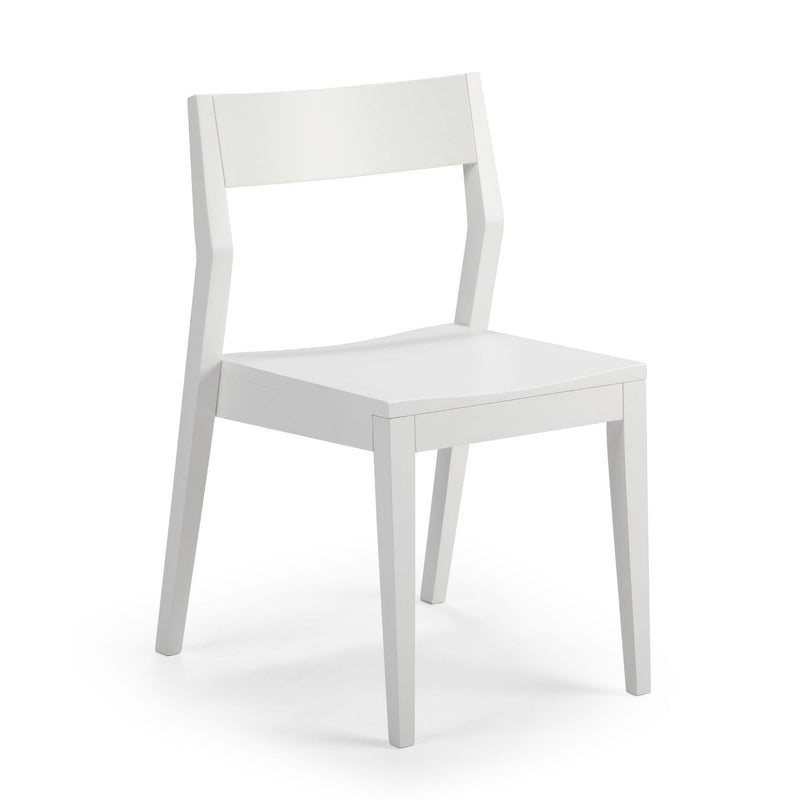 Solid Wood Dining Chair Dining Chair Plank+Beam White 