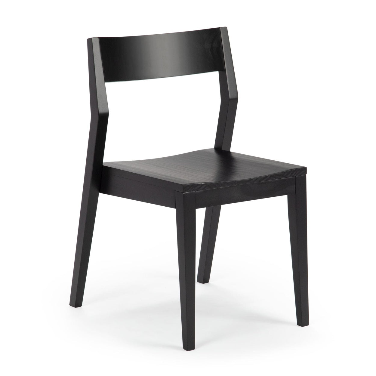 Solid Wood Dining Chair Dining Plank+Beam Black 