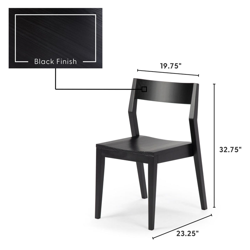 Solid Wood Dining Chair Dining Chair Plank+Beam 
