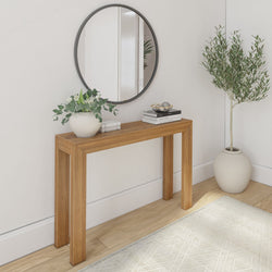 Modern Console Table - 46.25" Console Table Plank+Beam Pecan 