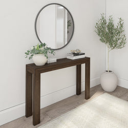 Modern Console Table - 46.25" Console Table Plank+Beam Walnut 