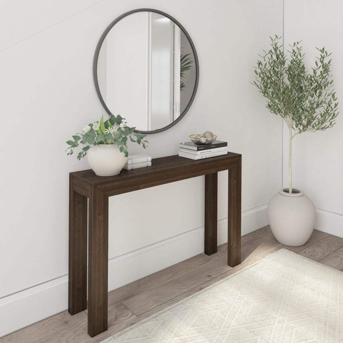 Modern Console Table 46 25 Inch Solid