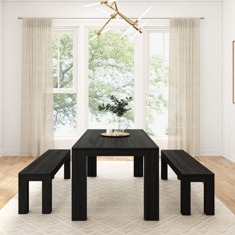 Modern Dining Set with Benches - 72" Dining Set Plank+Beam 