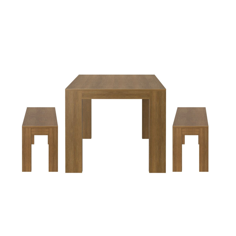 Modern Dining Set with Benches - 72" Dining Set Plank+Beam 