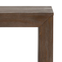 Modern Solid Wood Dining Table Set with 2 Benches Dining Plank+Beam 