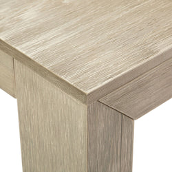 Modern Solid Wood Dining Table Set with 2 Benches Dining Plank+Beam 