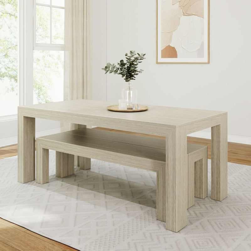 Modern Dining Set with Benches - 72" Dining Set Plank+Beam 