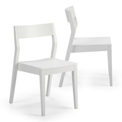 Solid Wood Dining Chair (Set of 2) Dining Plank+Beam White 