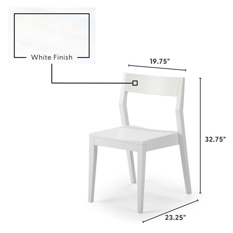 Solid Wood Dining Chair (Set of 2) Dining Chair Plank+Beam 