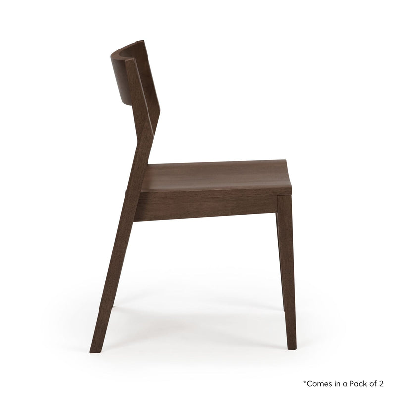 Solid Wood Dining Chair (Set of 2) Dining Chair Plank+Beam 