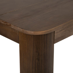 2400301000-008 : Dining Table Modern Rounded Dining Table (72in / 1830mm), Walnut