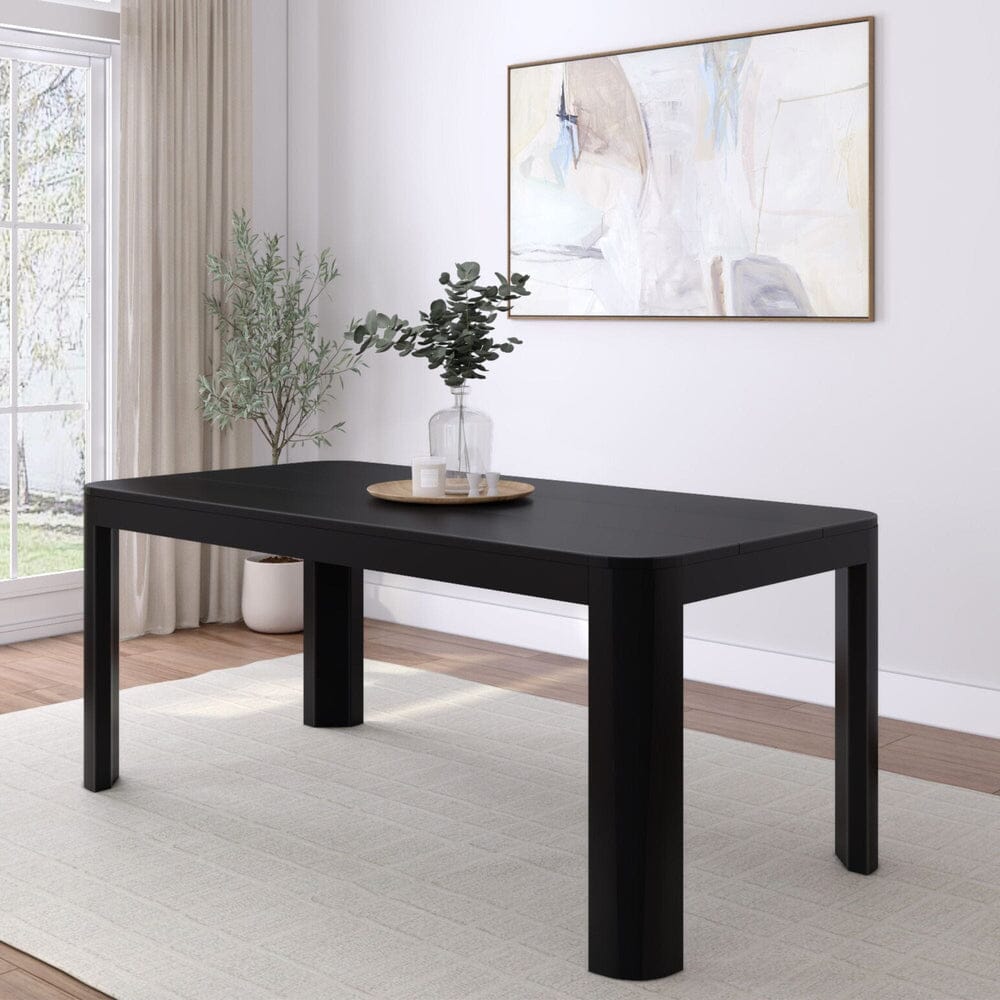 Contour Dining Table - 72" Dining Table Plank+Beam Black 