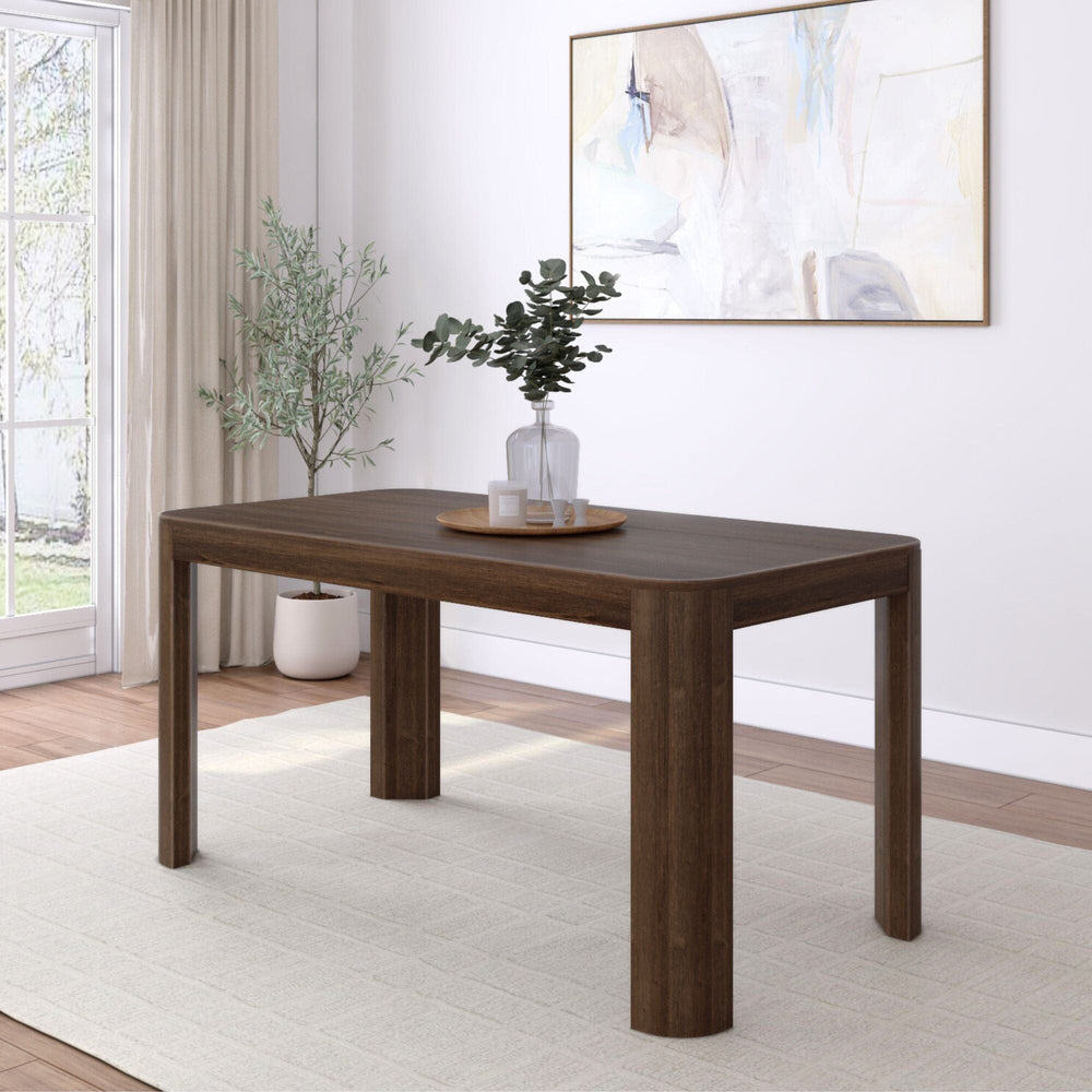 Contour Solid Wood Dining Table - 60" Dining Table Plank+Beam Walnut 