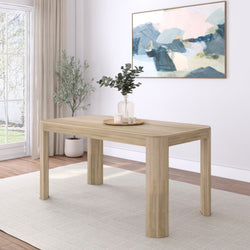 Contour Solid Wood Dining Table - 60" Dining Table Plank+Beam Blonde 