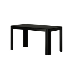 2400302000-170 : Dining Table Modern Rounded Dining Table (60in / 1524mm), Black