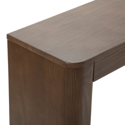 2400401000-008 : Console Table Modern Rounded Console Table (46in / 1170mm), Walnut