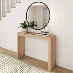 2400401000-010 : Console Table Modern Rounded Console Table (46in / 1170mm), Blonde