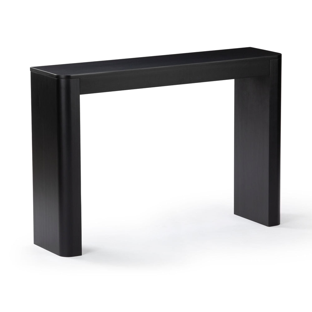 2400401000-170 : Console Table Modern Rounded Console Table (46in / 1170mm), Black