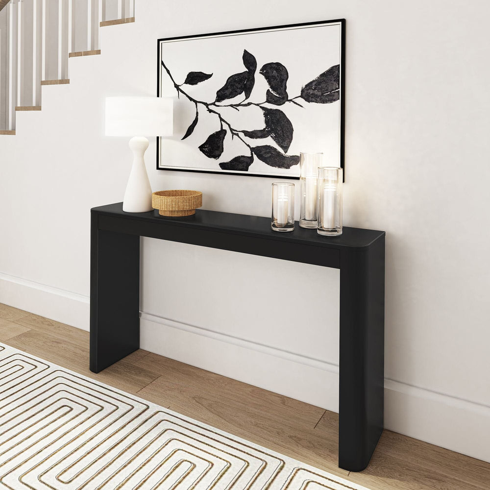 Contour Console Table - 56" Console Table Plank+Beam Black 