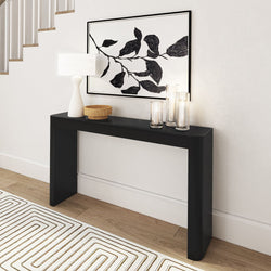2400402000-170 : Console Table Modern Rounded Console Table (56in / 1420mm), Black