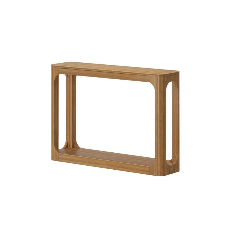 Contour Solid Wood Console Table with Shelf, 46" – Plank+Beam