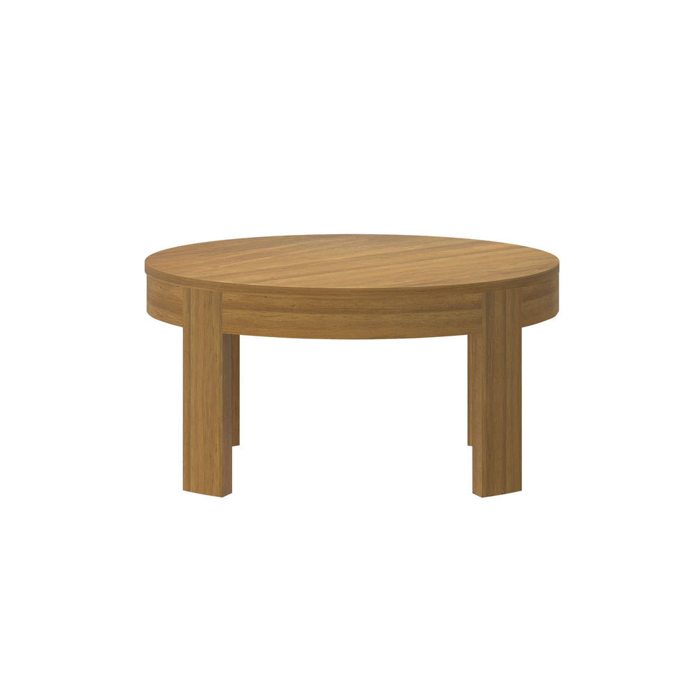 2400501001-007 : Coffee Table Contour Round Coffee Table (30in x 30in / 762mm x 762mm), Pecan