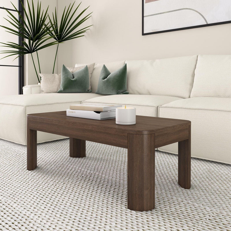 Contour Coffee Table - 40" Coffee Table Plank+Beam Walnut 