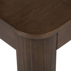 2400505001-008 : Coffee Table Modern Rounded Rectangular Coffee Table (40in x 20in / 1020mm x 510mm), Walnut