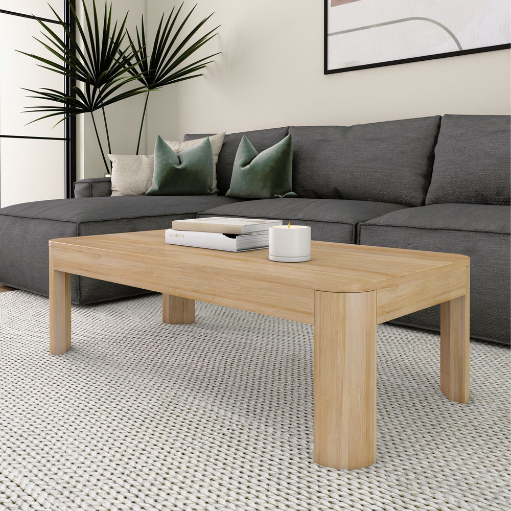 Contour Rectangular Coffee Table - 48" Coffee Table Plank+Beam Blonde 