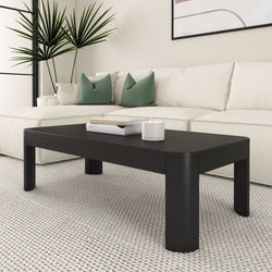Contour Rectangular Coffee Table - 48" Coffee Table Plank+Beam Black 